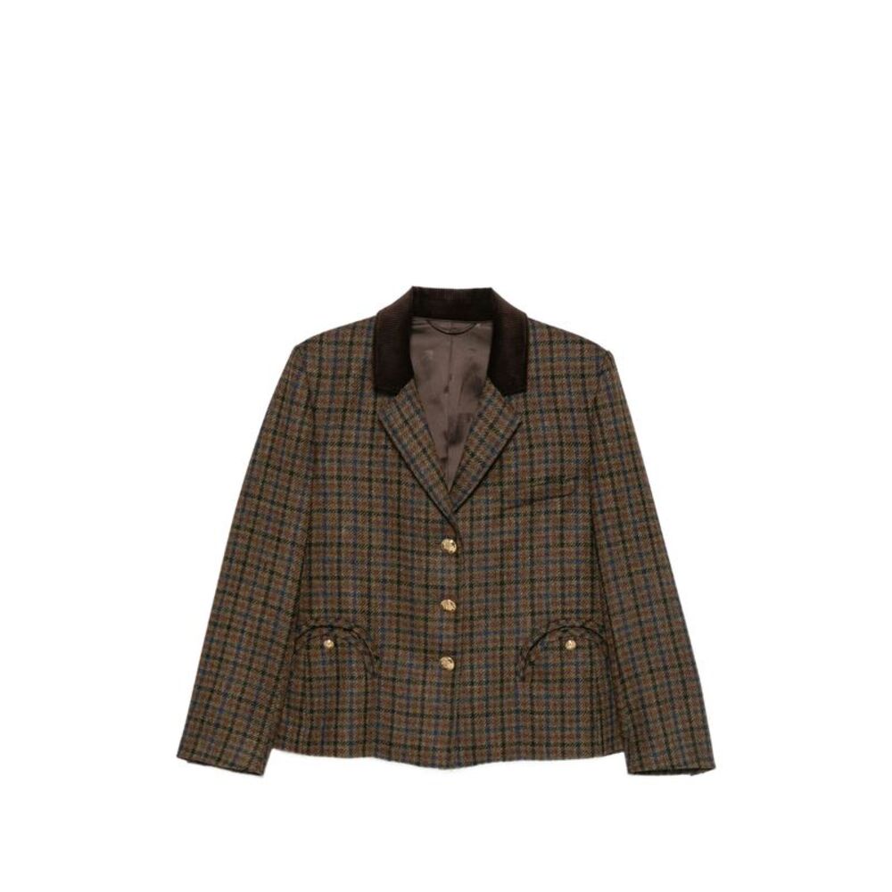 Blazé Milano Brown Jackets - Tweed Jackets Women